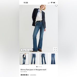 Jcrew north gate skinny Flare